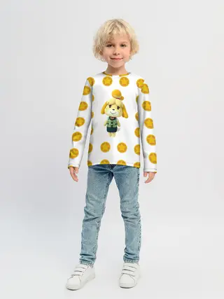 Детский лонгслив / Animal crossing - Isabelle