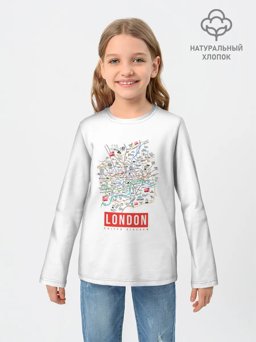 Детский лонгслив / Лондон