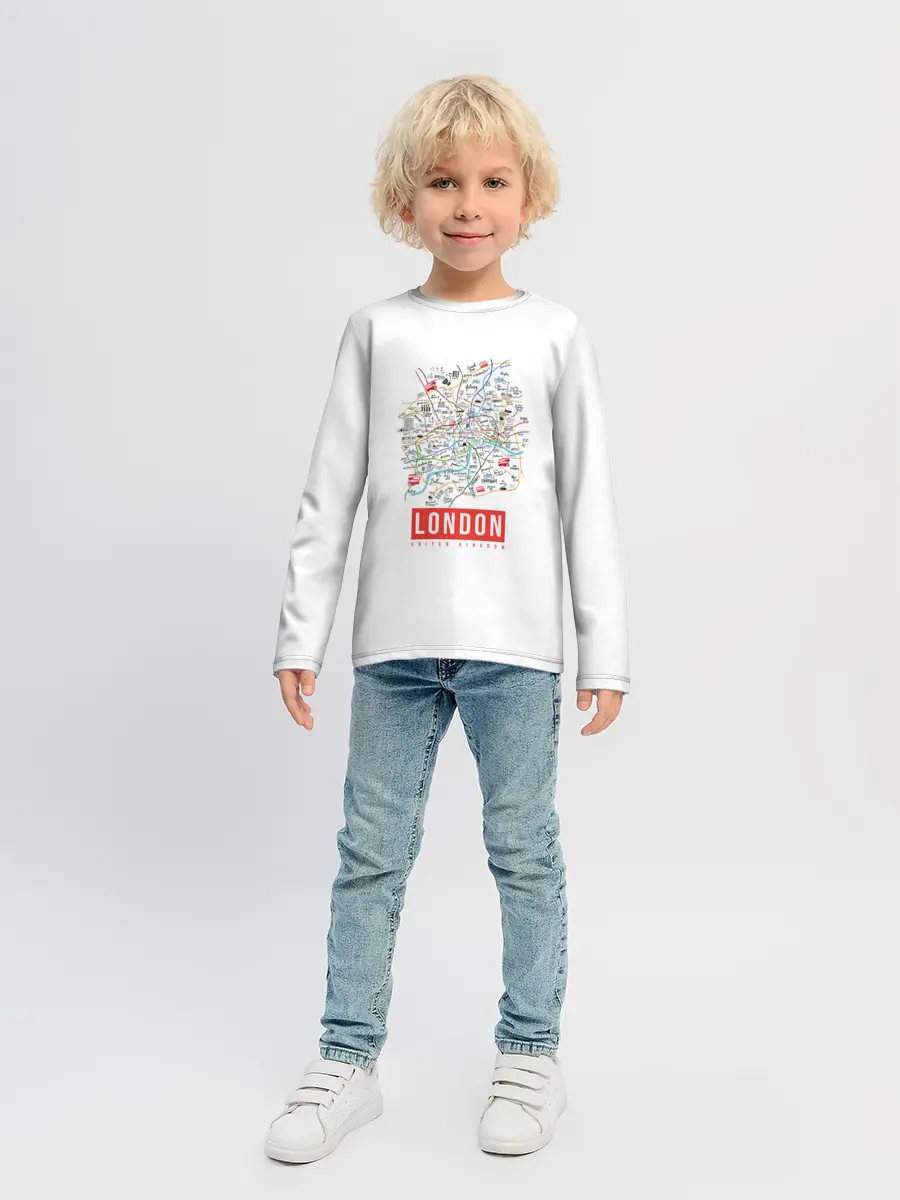 Детский лонгслив / Лондон