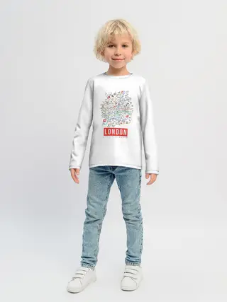 Детский лонгслив / Лондон