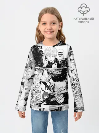 Детский лонгслив / Магическая битва манга