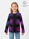 Детский лонгслив / Неоновая абстракция