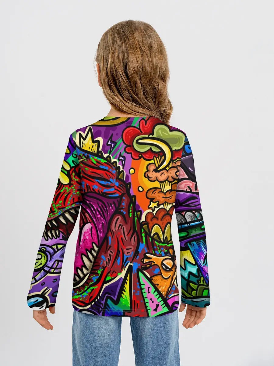 Детский лонгслив / Динозавр