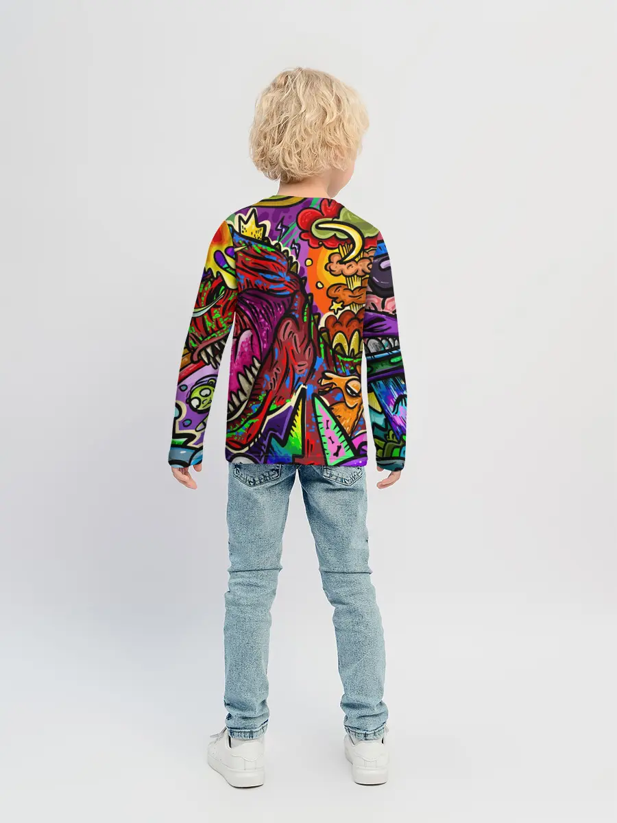 Детский лонгслив / Динозавр