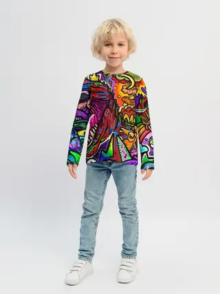 Детский лонгслив / Динозавр