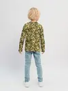 Детский лонгслив / Золотой камуфляж из роз