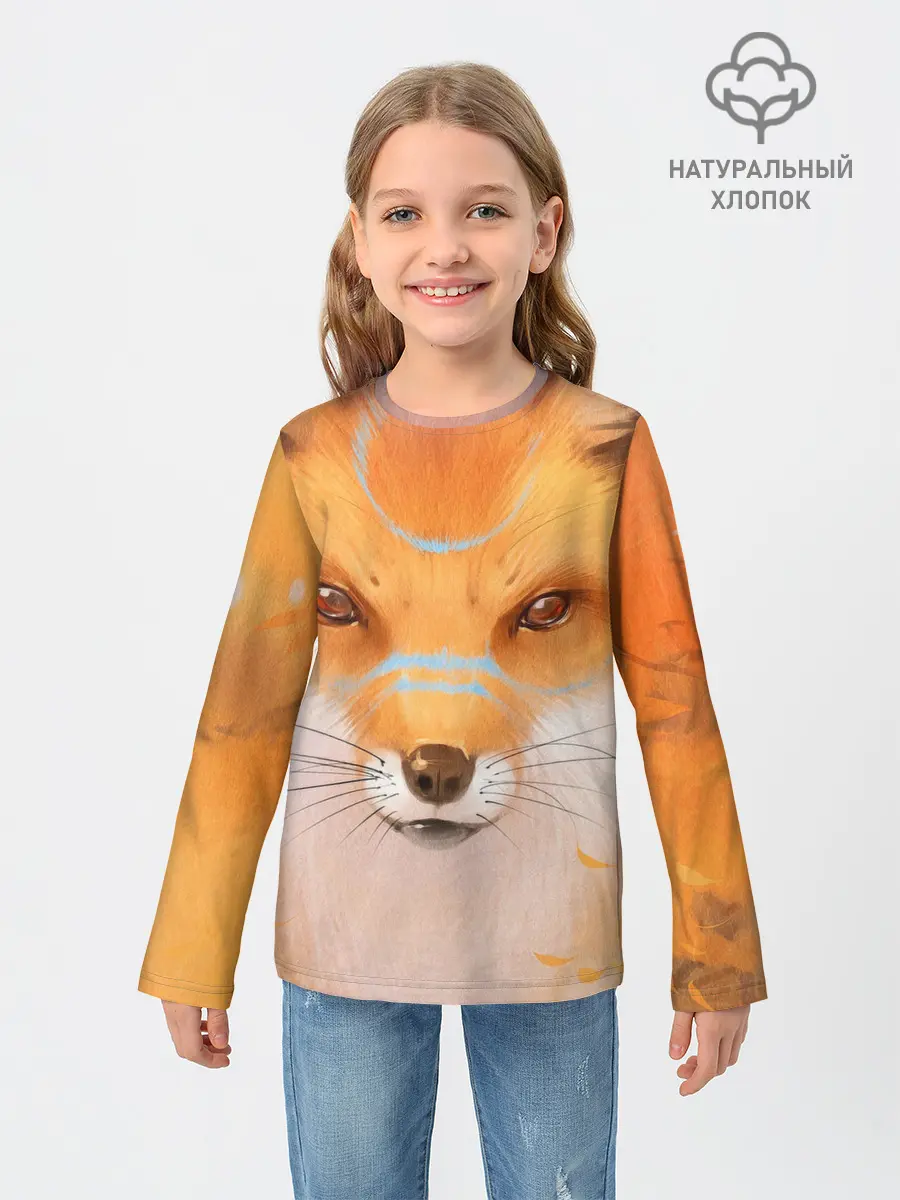 Детский лонгслив / Лиса