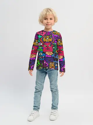 Детский лонгслив / Happy