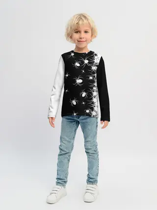 Детский лонгслив / Пауки