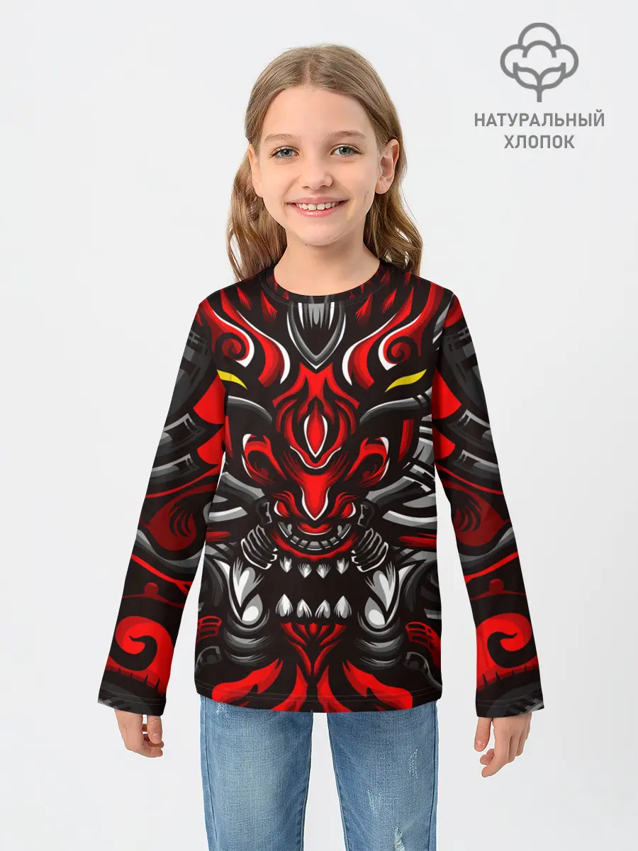 Детский лонгслив / Абстракция демон