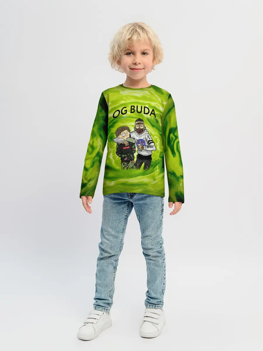 Детский лонгслив / Репер - OG Buda