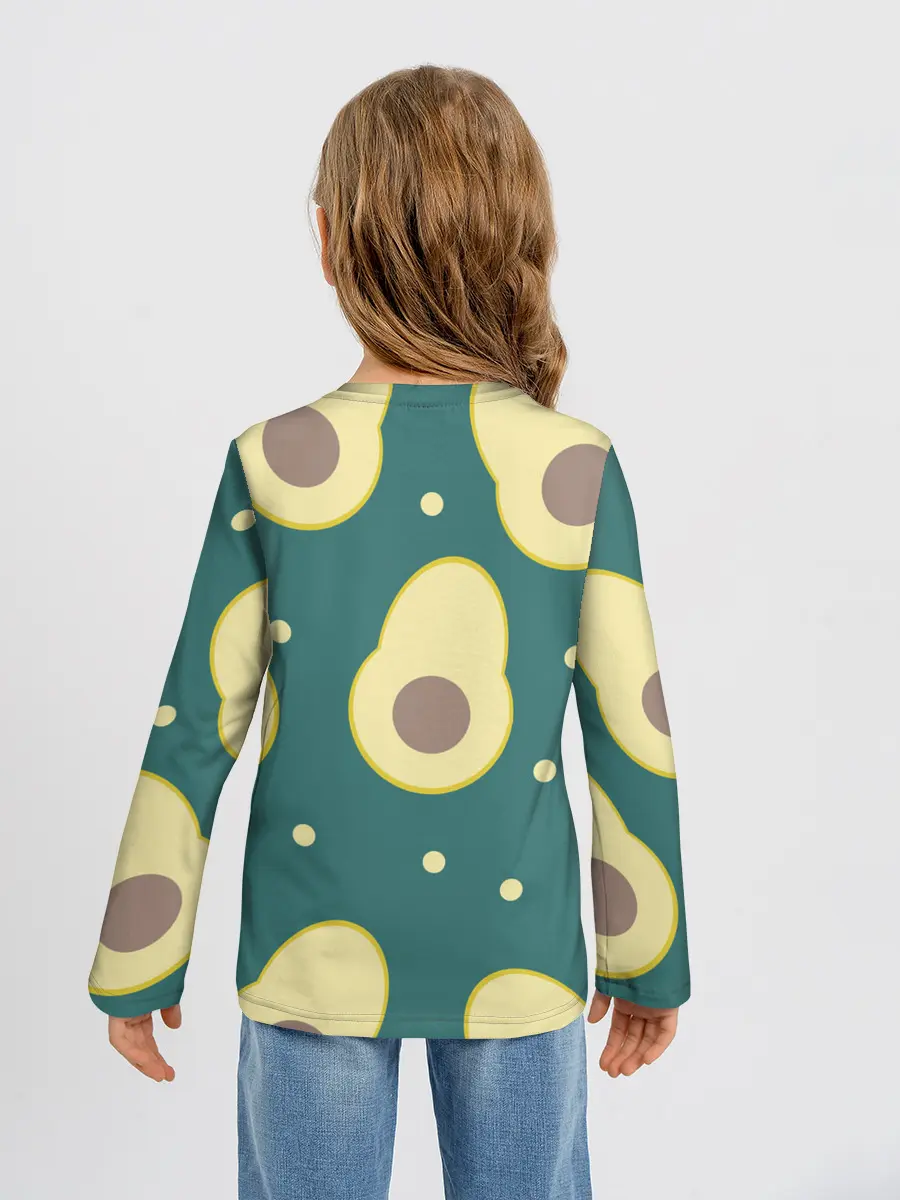 Детский лонгслив / Авокадо