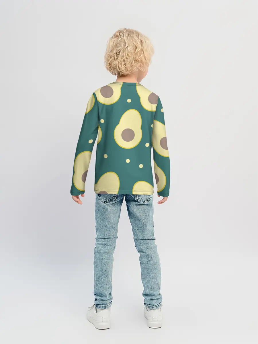 Детский лонгслив / Авокадо