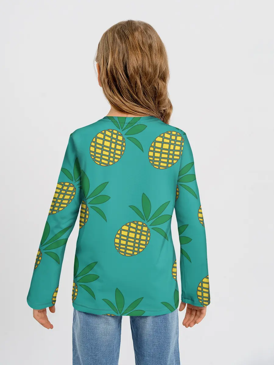 Детский лонгслив / Ананасы