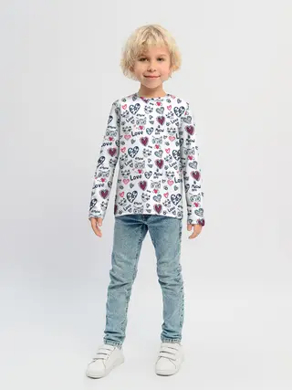 Детский лонгслив / Love