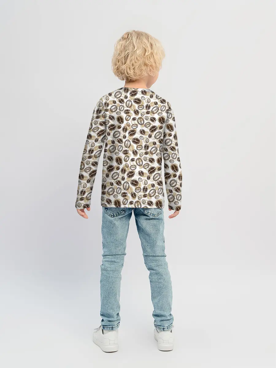 Детский лонгслив / Кофе