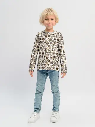 Детский лонгслив / Кофе