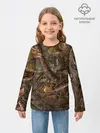 Детский лонгслив / Охотничий камуфляж