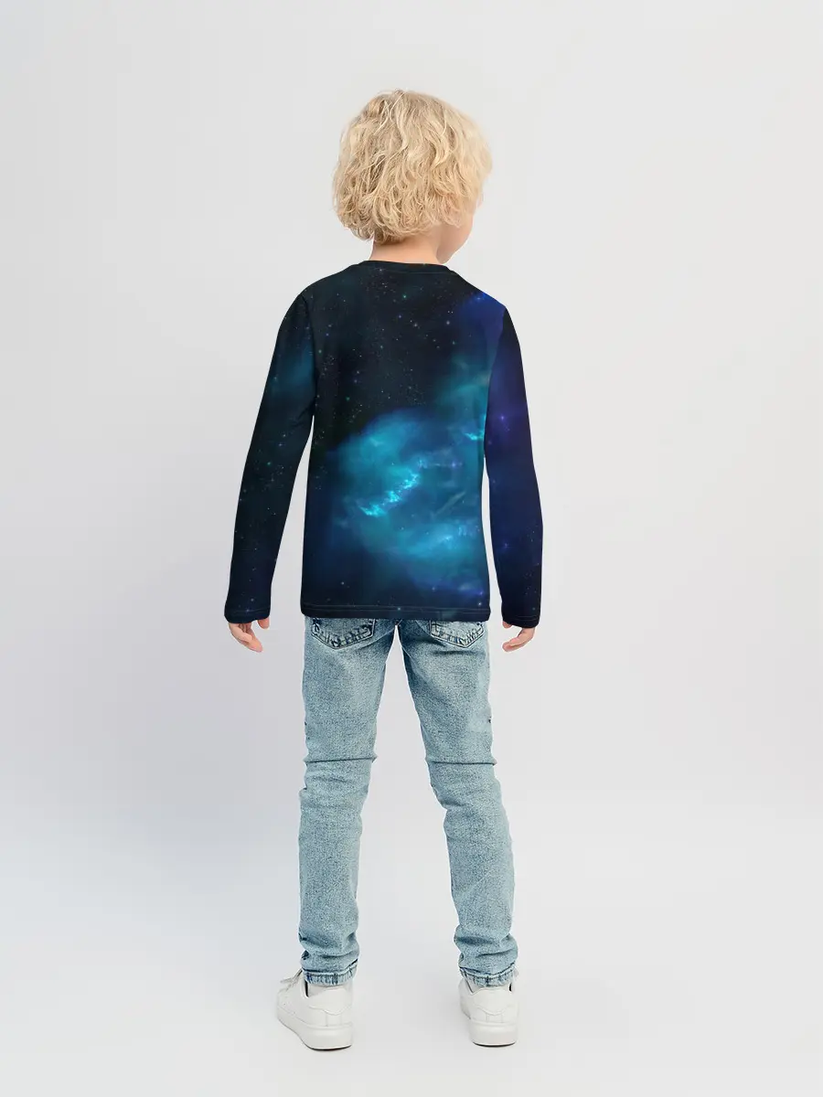 Детский лонгслив / Волчара Юморит