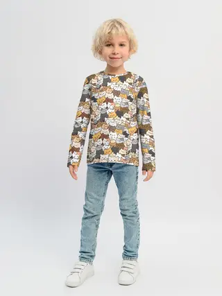 Детский лонгслив / Котики муркотики