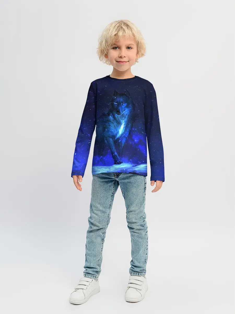 Детский лонгслив / Dark Wolf