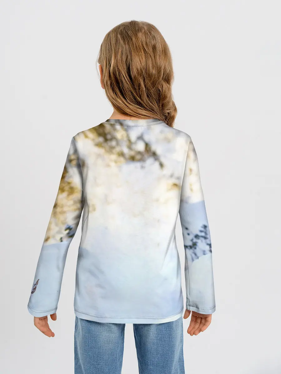 Детский лонгслив / Я зимой