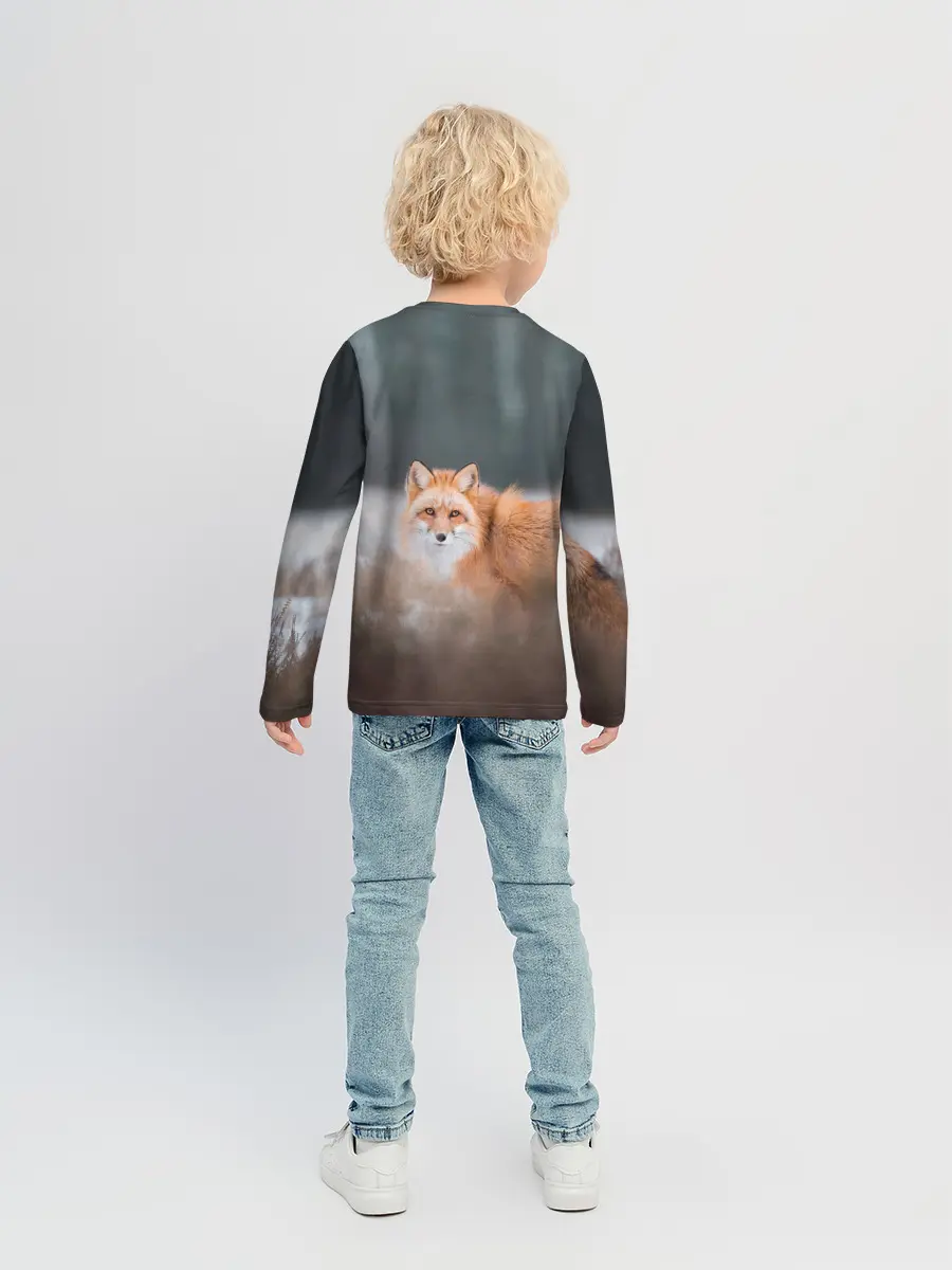 Детский лонгслив / Лиса