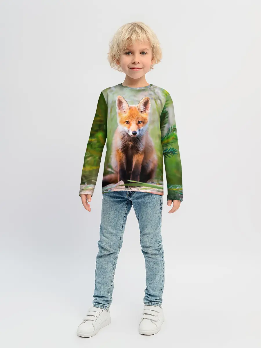 Детский лонгслив / Лисичка