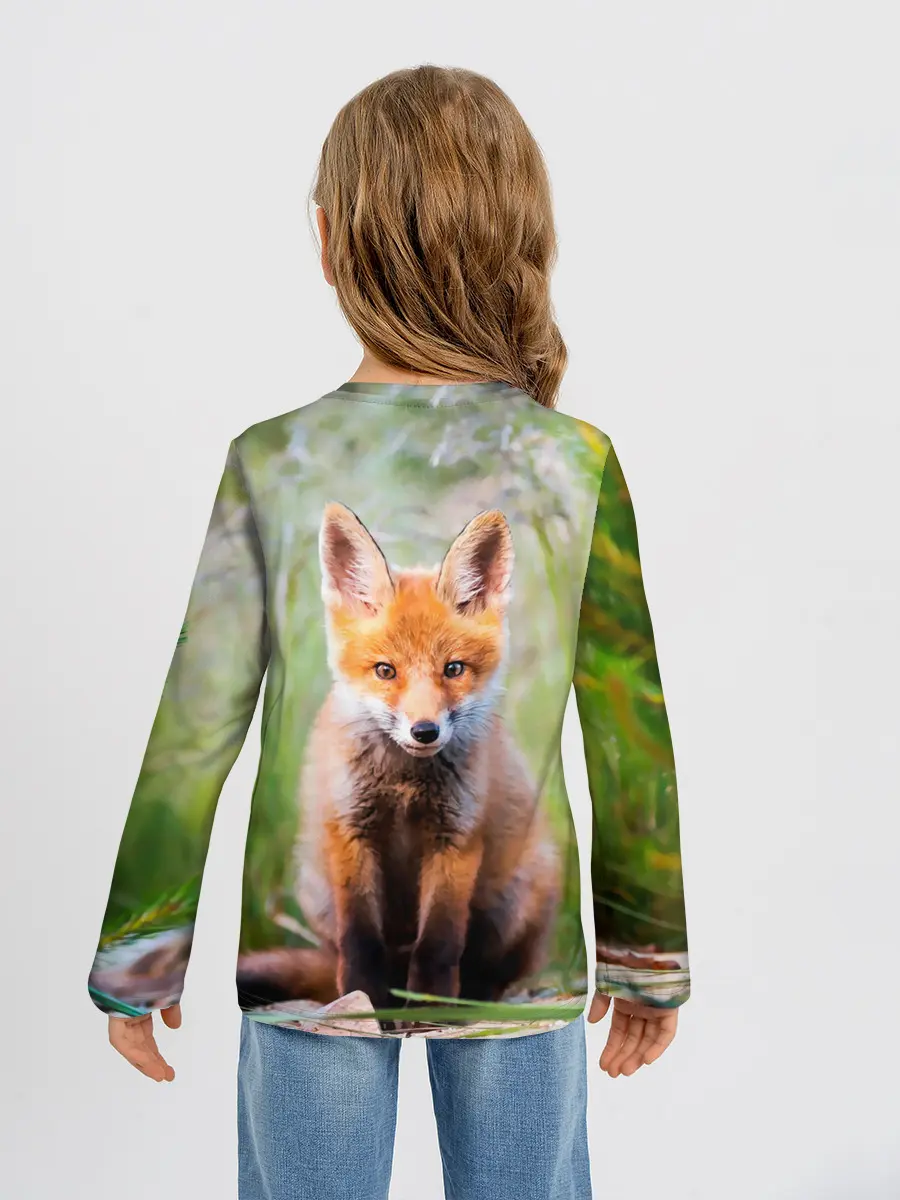 Детский лонгслив / Лисичка