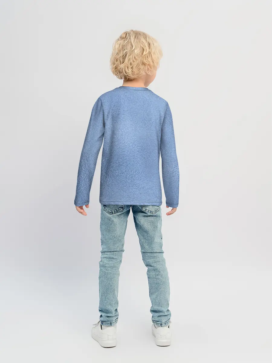 Детский лонгслив / Улыбающийся кот