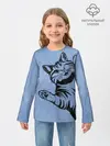 Детский лонгслив / Улыбающийся кот