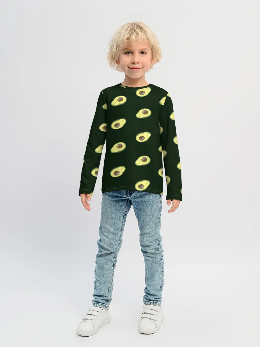 Детский лонгслив / Авокадо