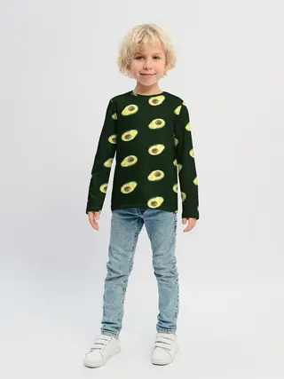 Детский лонгслив / Авокадо