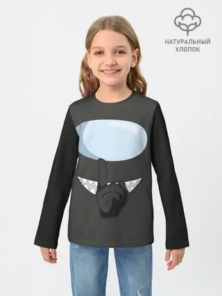 Детский лонгслив / AMONG US | BLACK IMPOSTOR