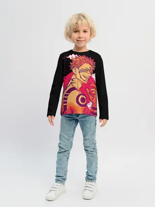 Детский лонгслив / Двуликий магическая битва