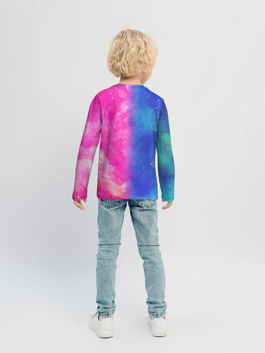 Детский лонгслив / Радуга Дэш