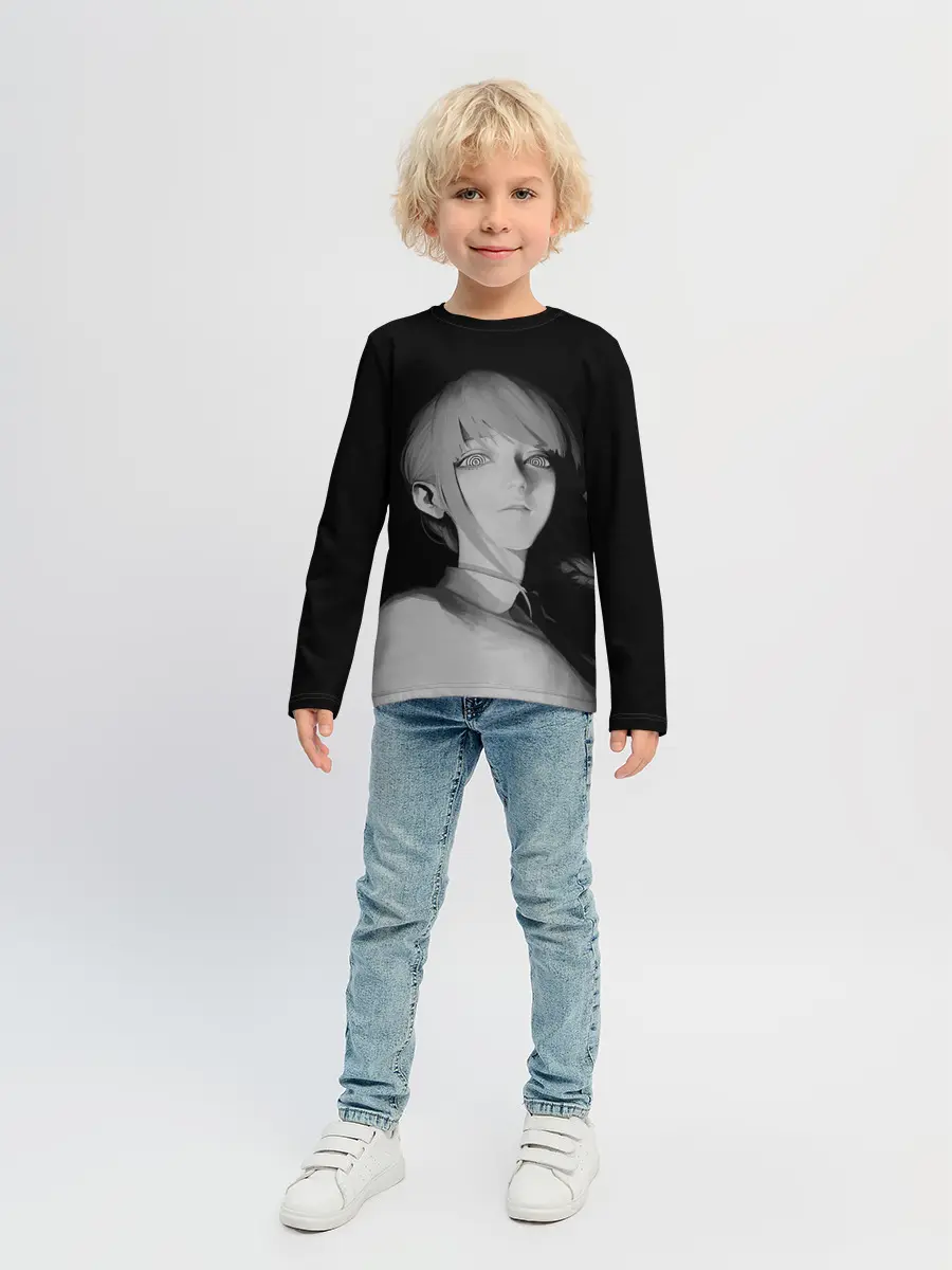 Детский лонгслив / Makima Chainsaw Man 3D модель