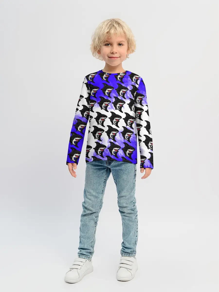 Детский лонгслив / Акула