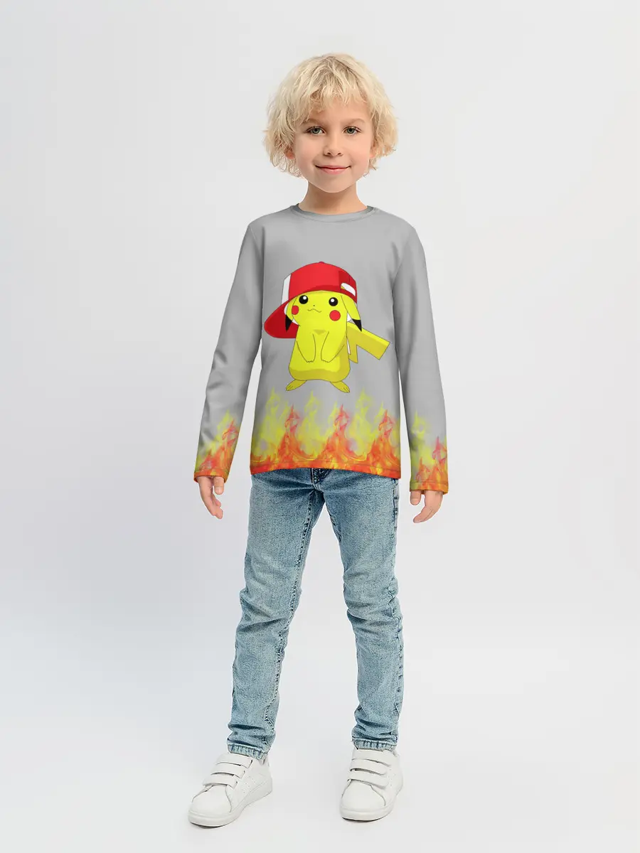 Детский лонгслив / Пикачу