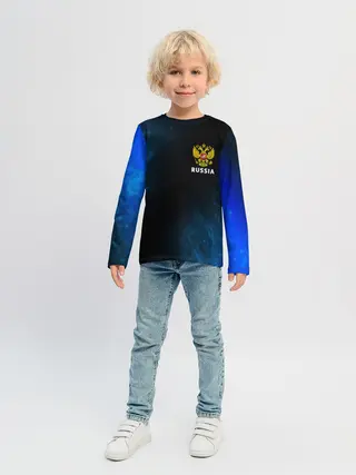 Детский лонгслив / RUSSIA / РОССИЯ