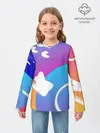Детский лонгслив / Градация цвета