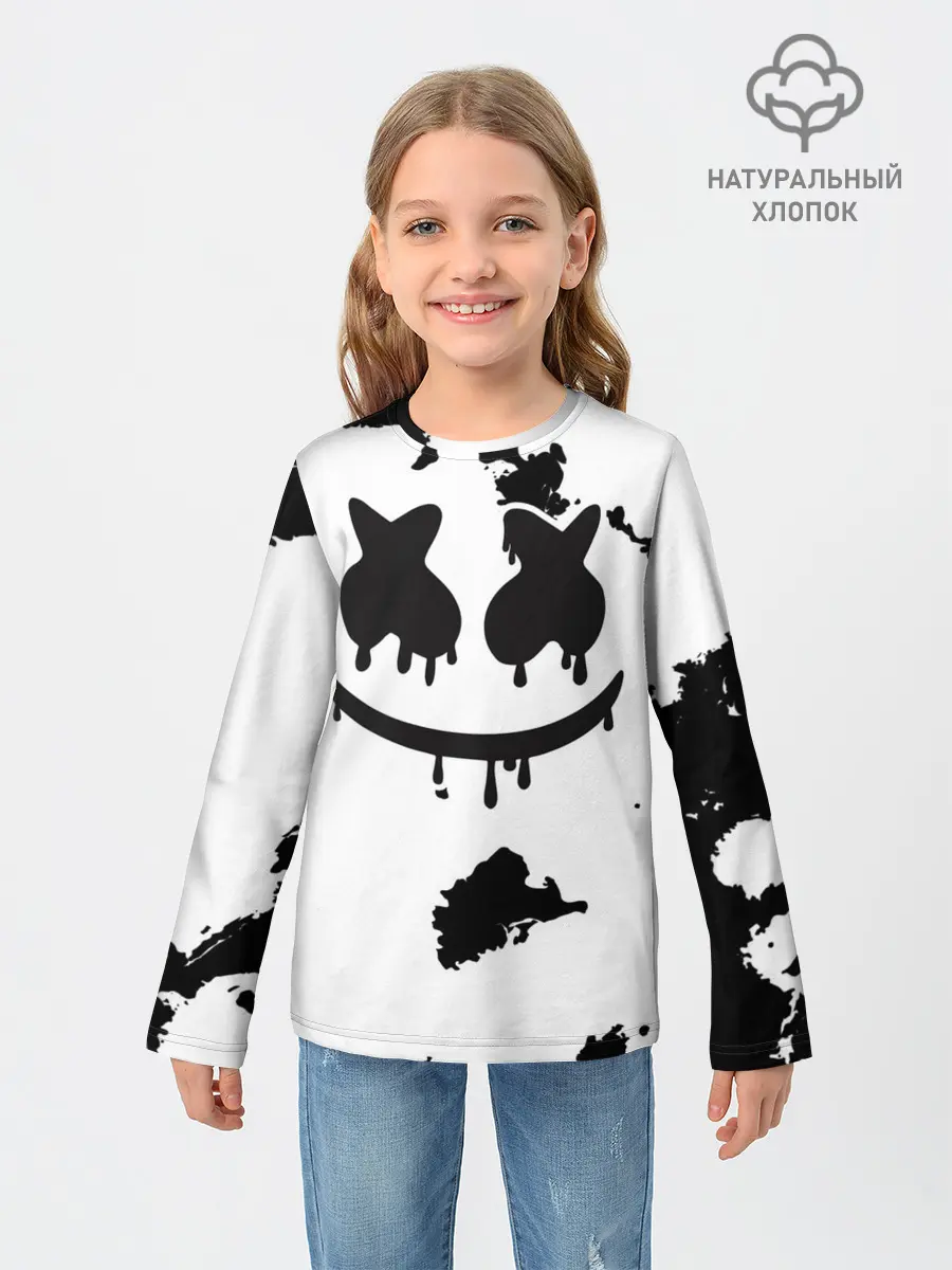 Детский лонгслив / Marshmello