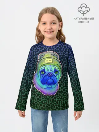 Детский лонгслив / Мопс