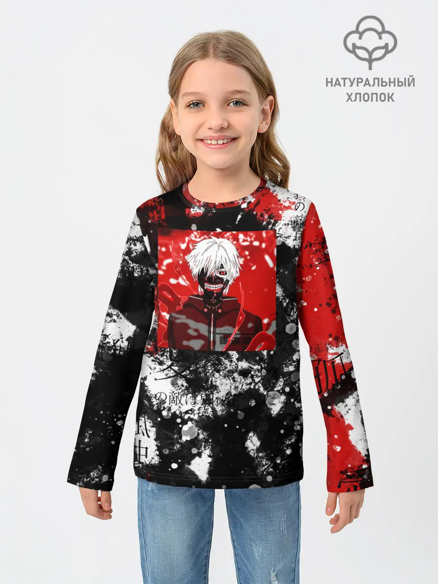 Детский лонгслив / Кен канеки