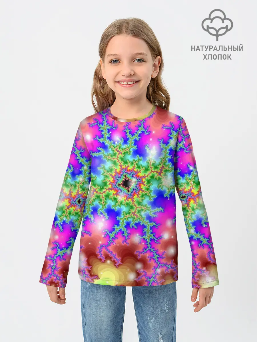Детский лонгслив / Абстракция