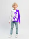 Детский лонгслив / Хамон фиолетовый