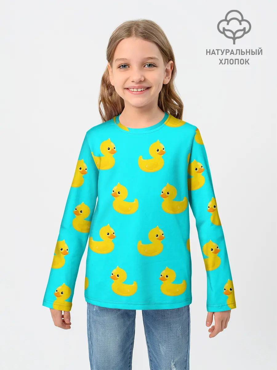 Детский лонгслив / Уточки