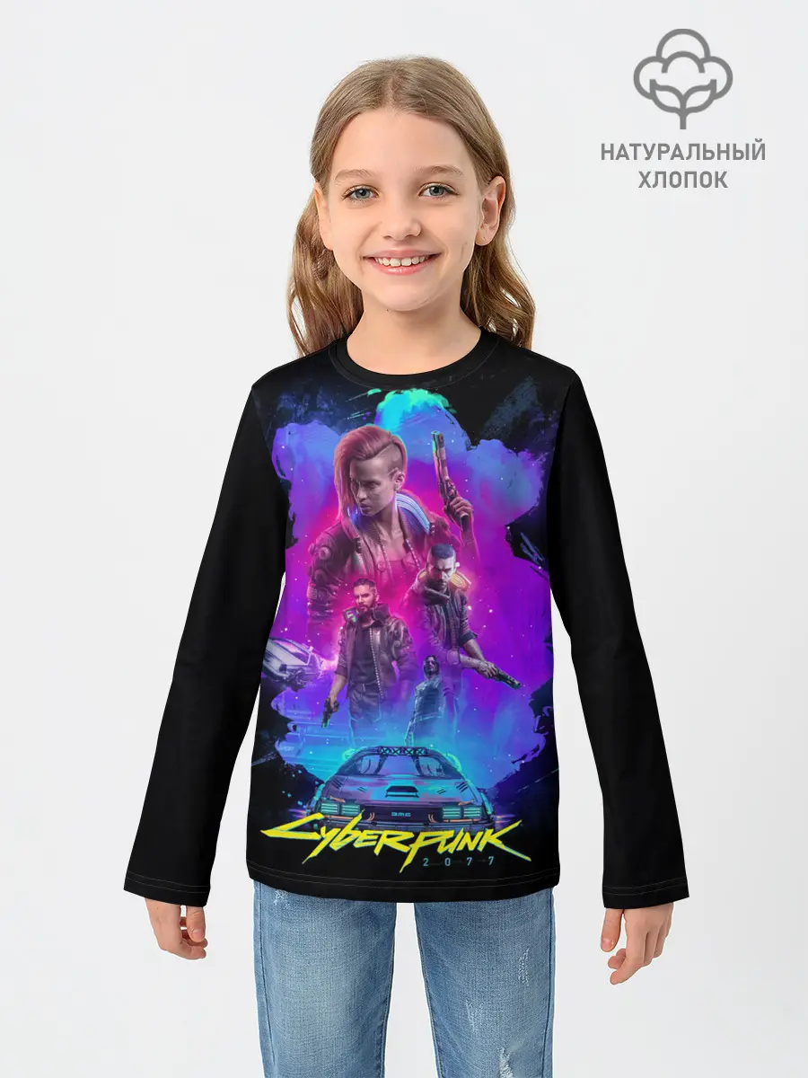Детский лонгслив / Cyberpunk 2077