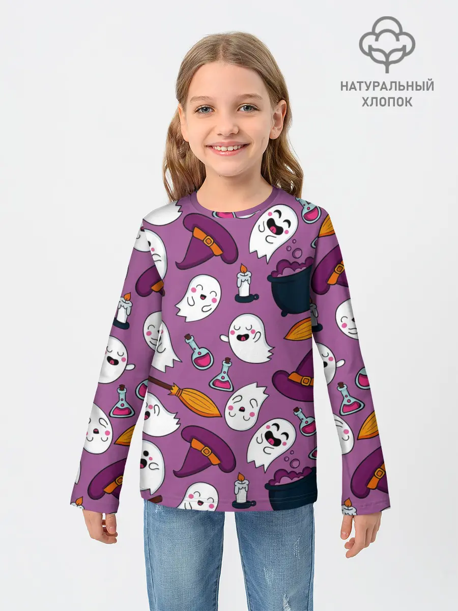 Детский лонгслив / halloween 2020