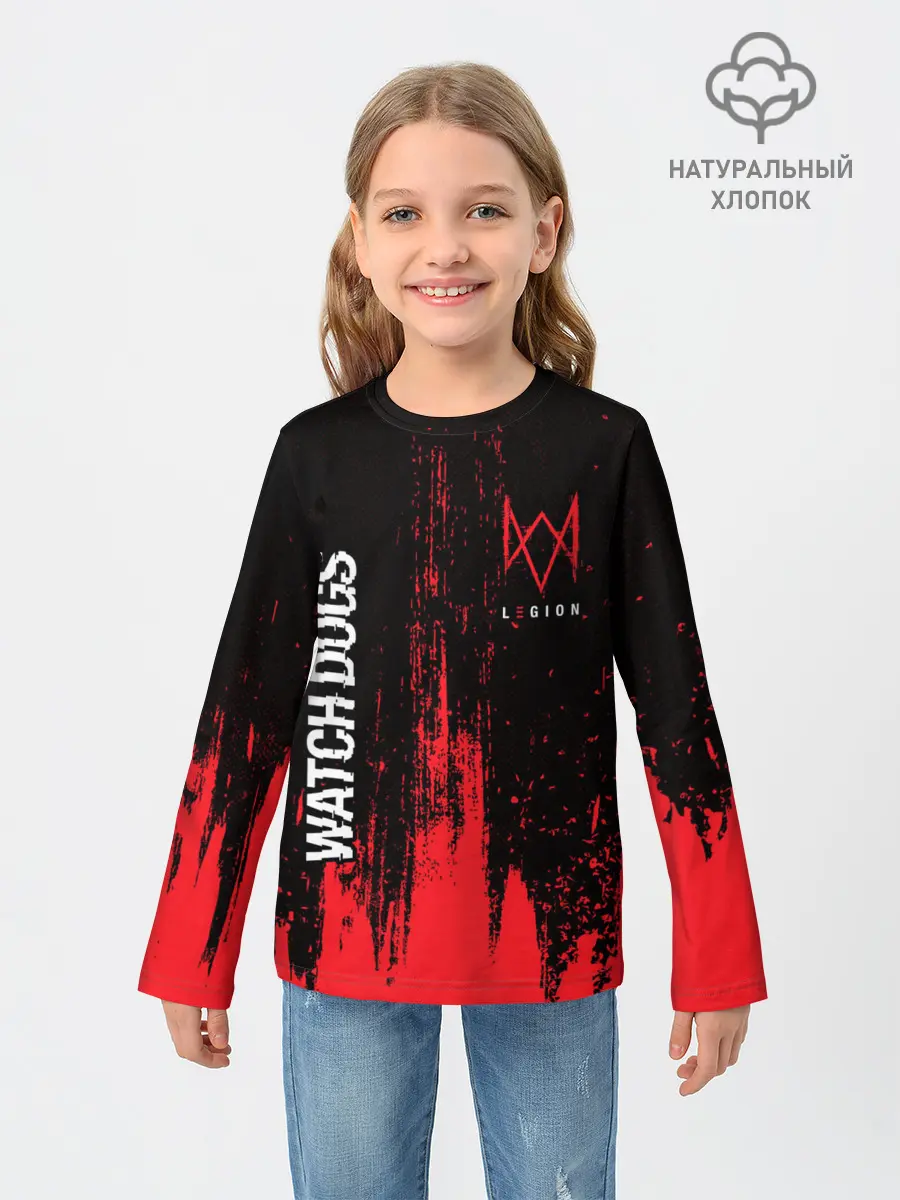 Детский лонгслив / WATCH DOGS LEGION / ВОТЧ ДОГС